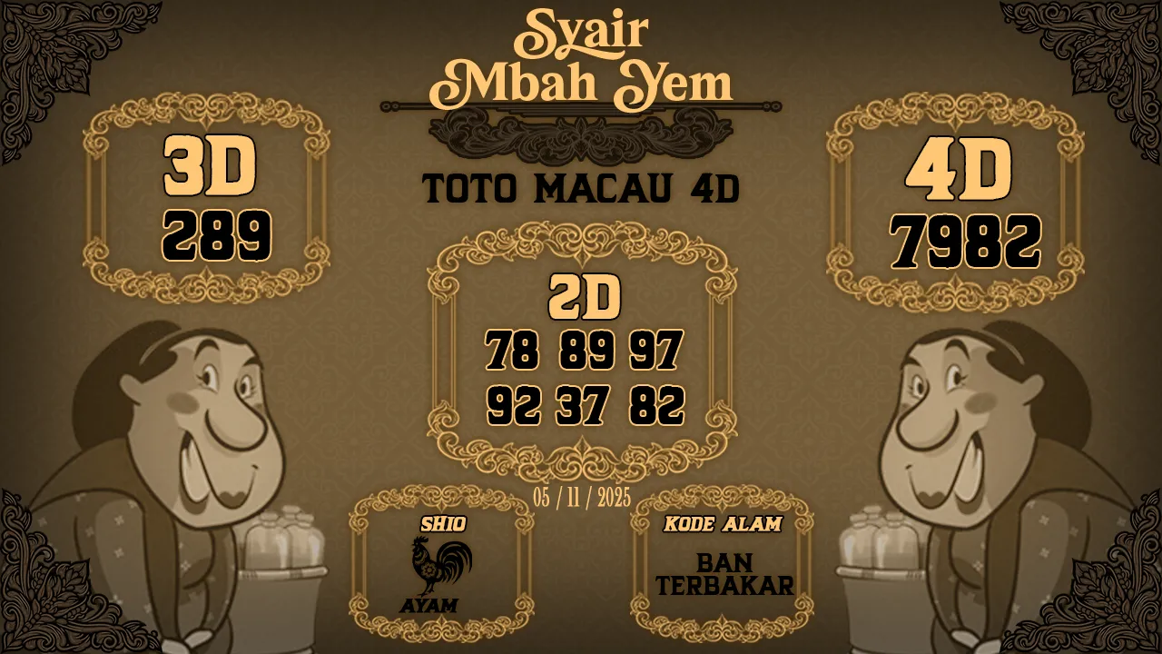 Syair Macau 4D Mbah Yem 05 11 2025