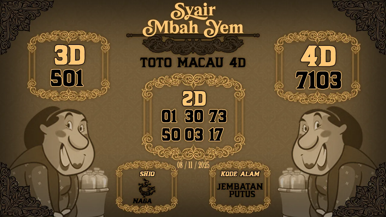 Syair Macau 4D Mbah Yem 08 11 2025