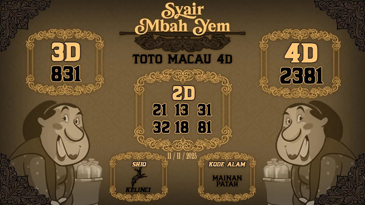 Syair Macau 4D Mbah Yem 11 11 2025
