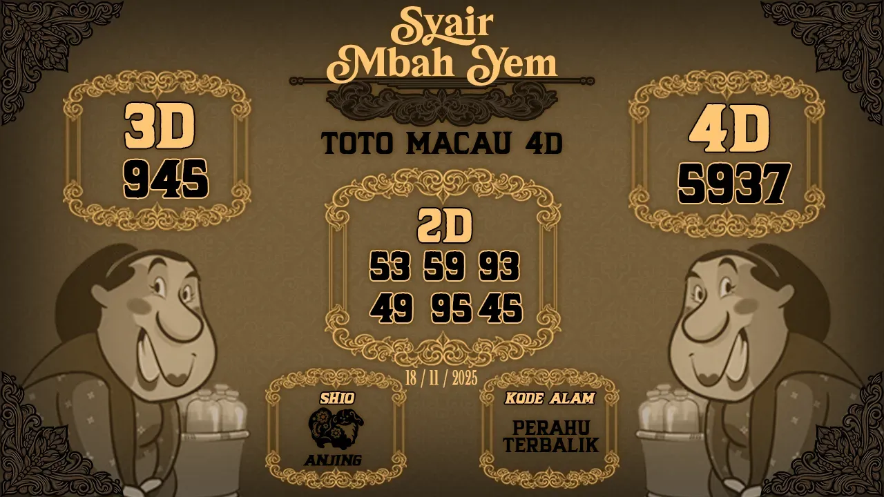 Syair Macau 4D Mbah Yem 18 11 2025