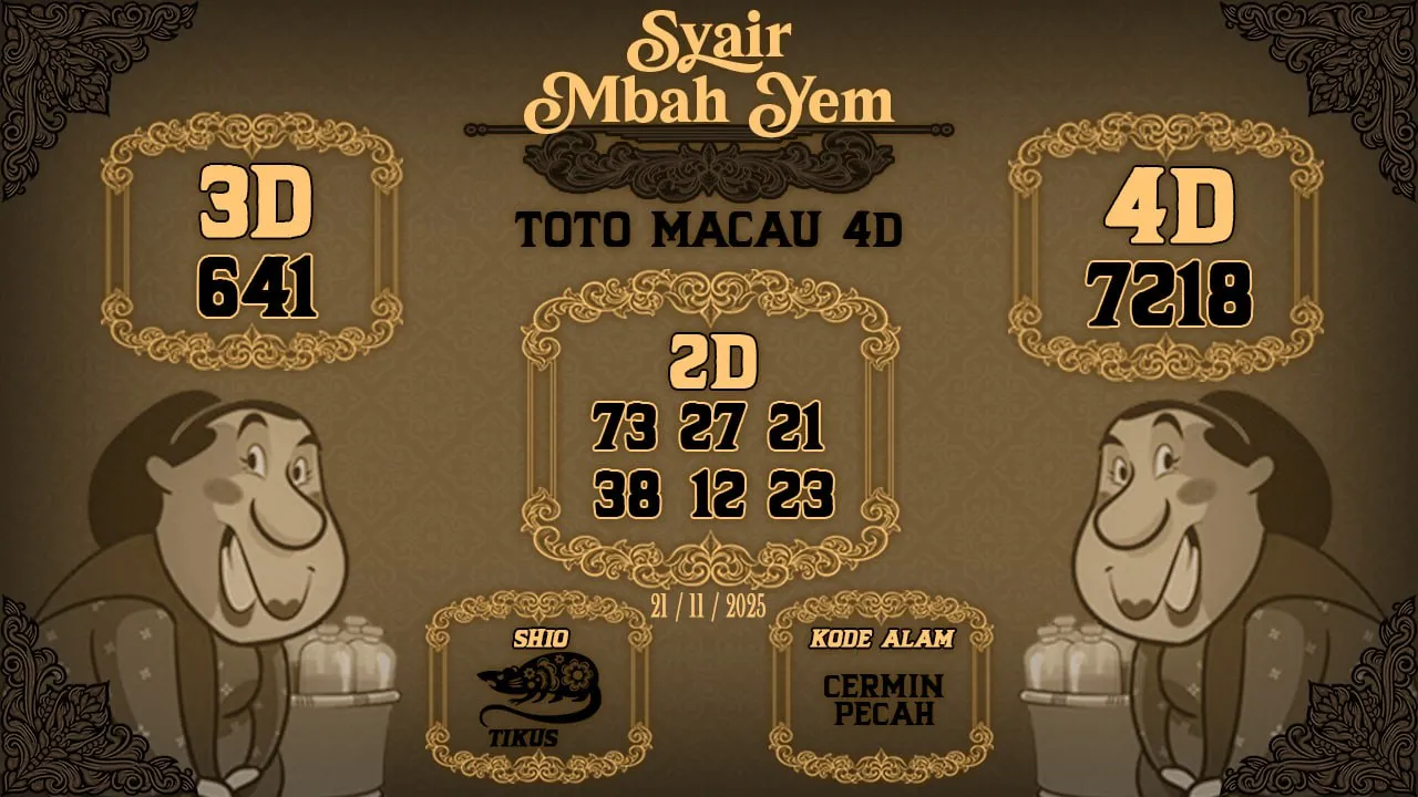 Syair Macau 4D Mbah Yem 21 11 2025