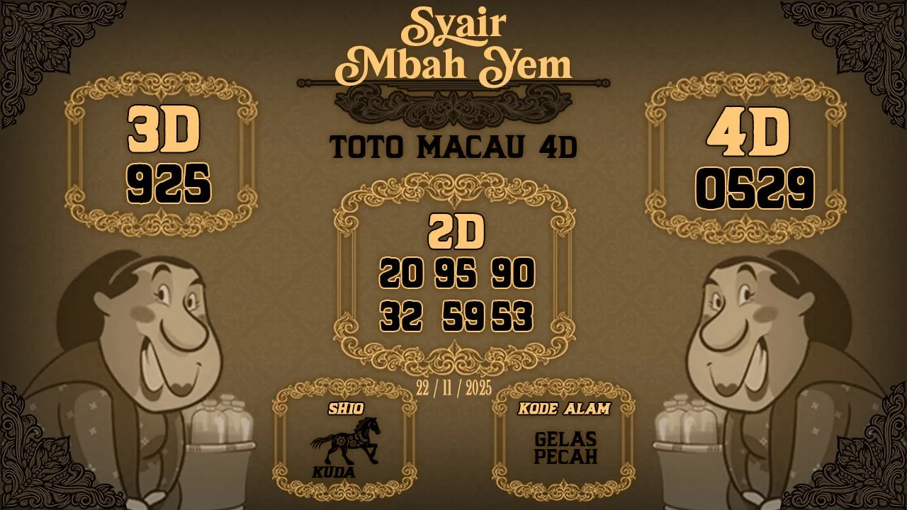 Syair Macau 4D Mbah Yem 22 11 2025