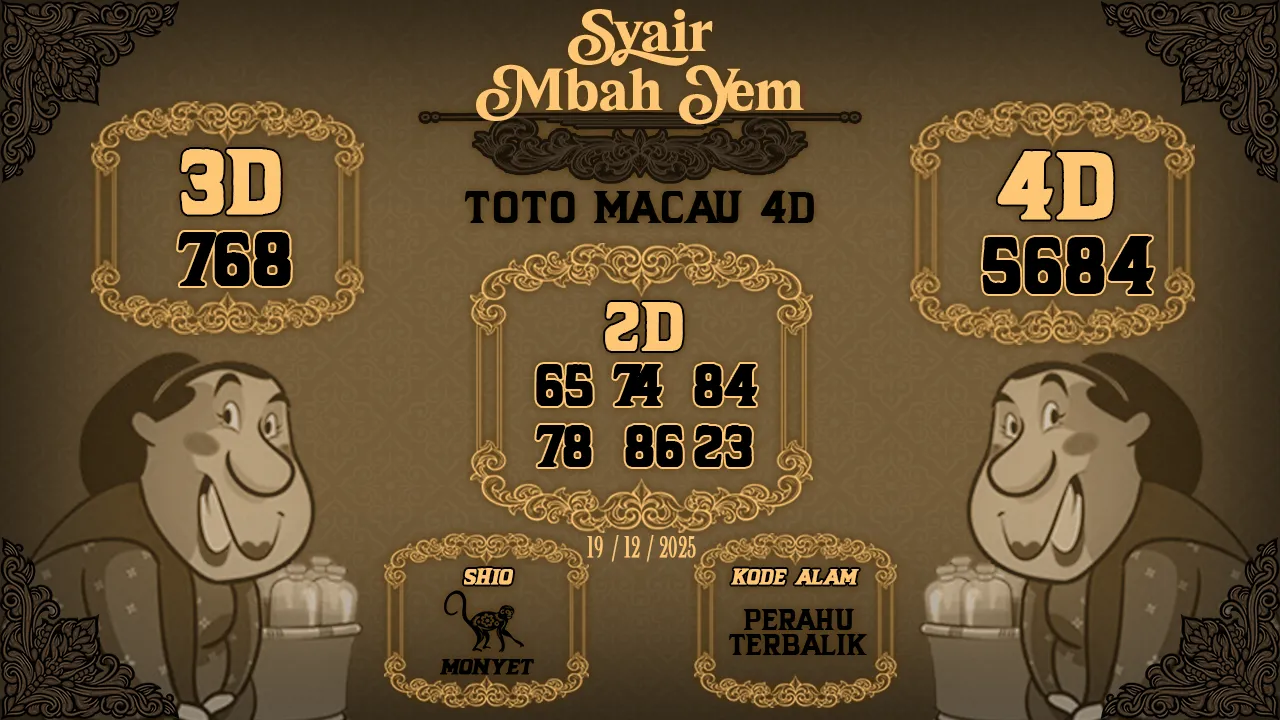 Syair Macau 4D Mbah Yem 19 12 2025