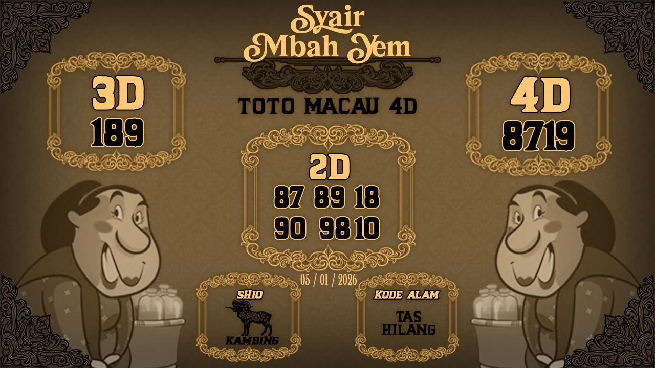 Syair Macau 4D Mbah Yem 05 01 2026