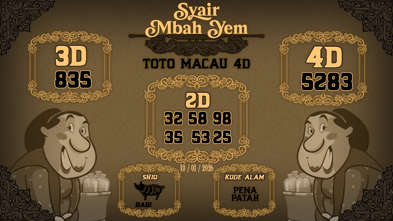 Syair Macau 4D Mbah Yem 10 01 2026