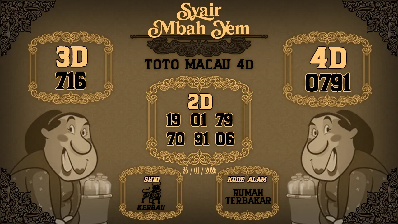 Syair Macau 4D Mbah Yem 26 01 2026