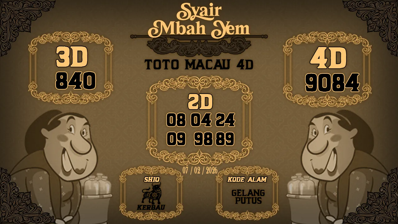 Syair Macau 4D Mbah Yem 07 02 2026