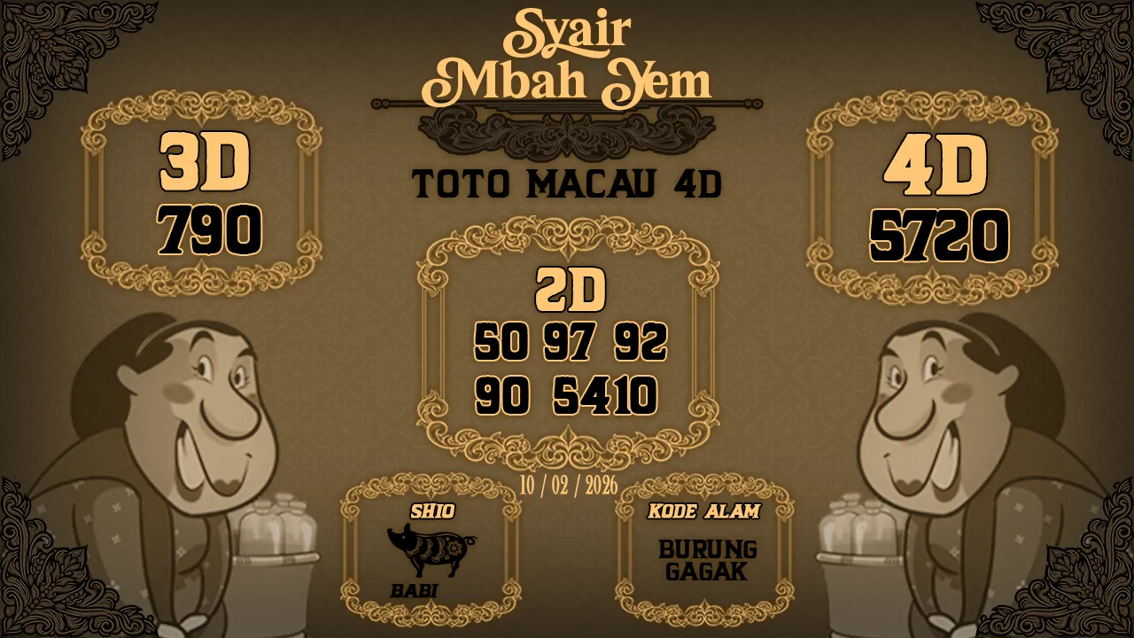 Syair Macau 4D Mbah Yem 10 02 2026