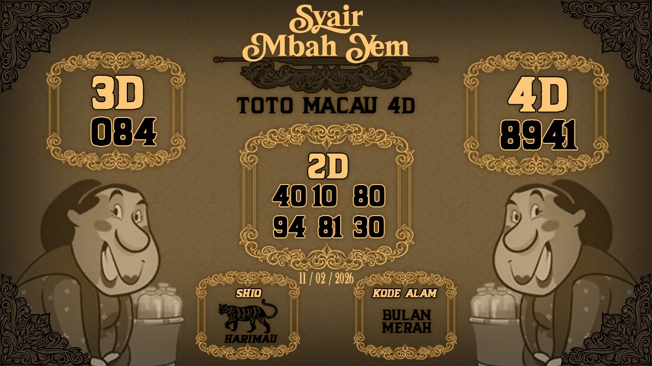 Syair Macau 4D Mbah Yem 11 02 2026