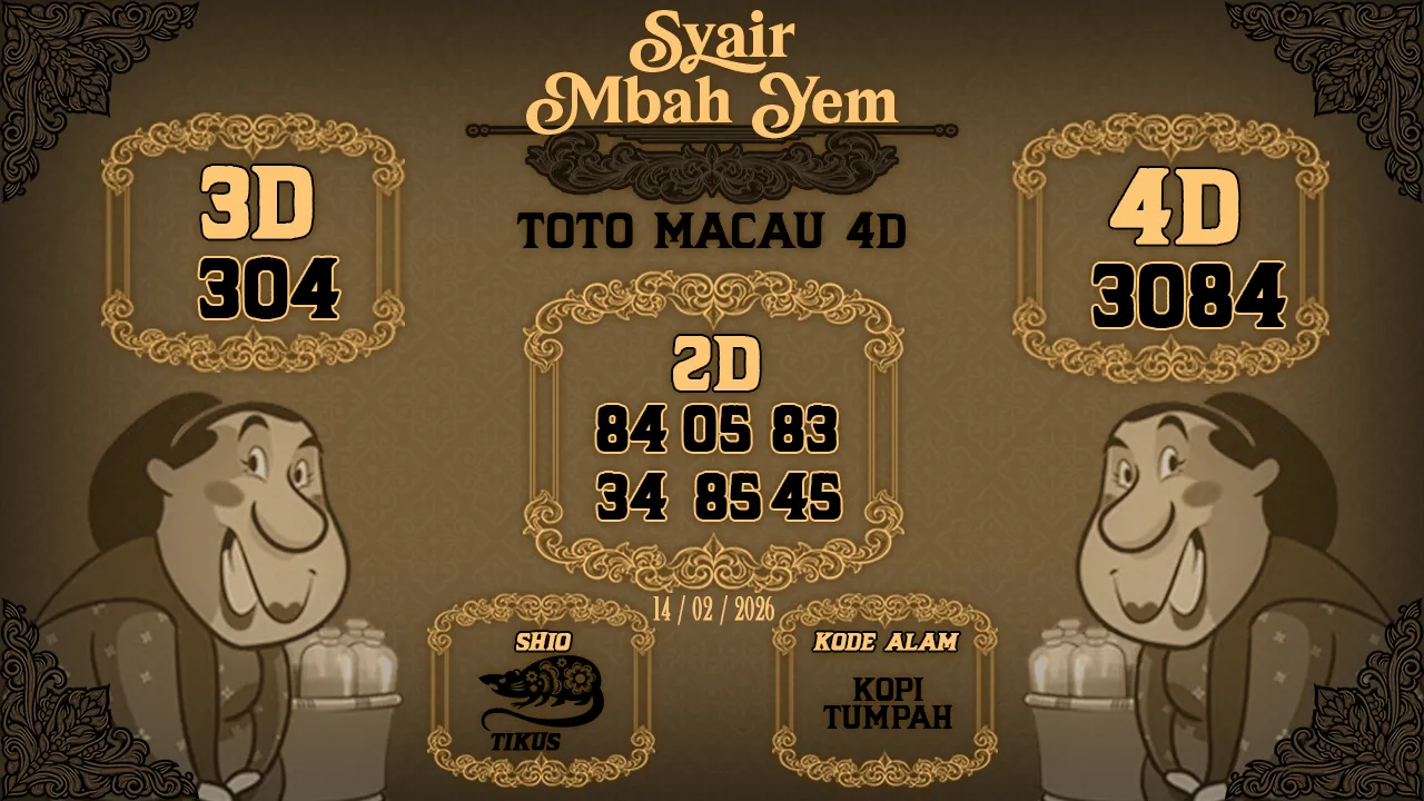 Syair Macau 4D Mbah Yem 14 02 2026