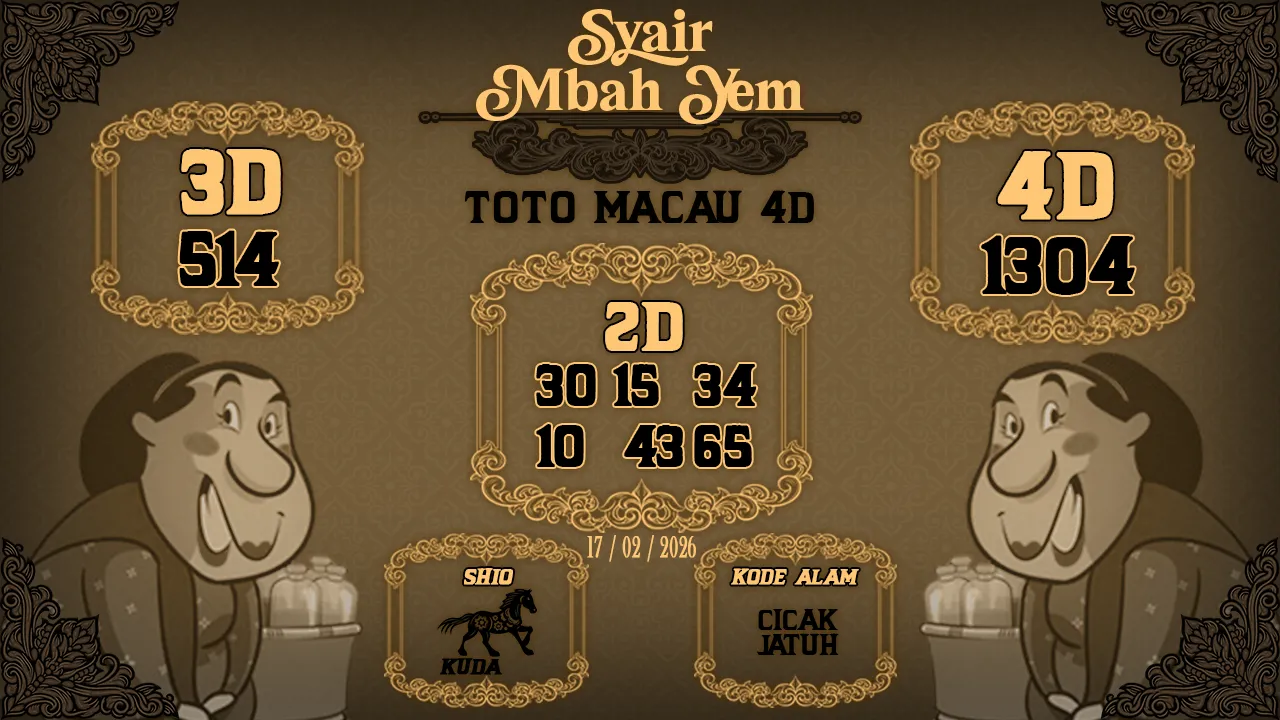 Syair Macau 4D Mbah Yem 17 02 2026