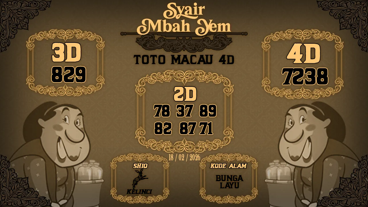 Syair Macau 4D Mbah Yem 18 02 2026