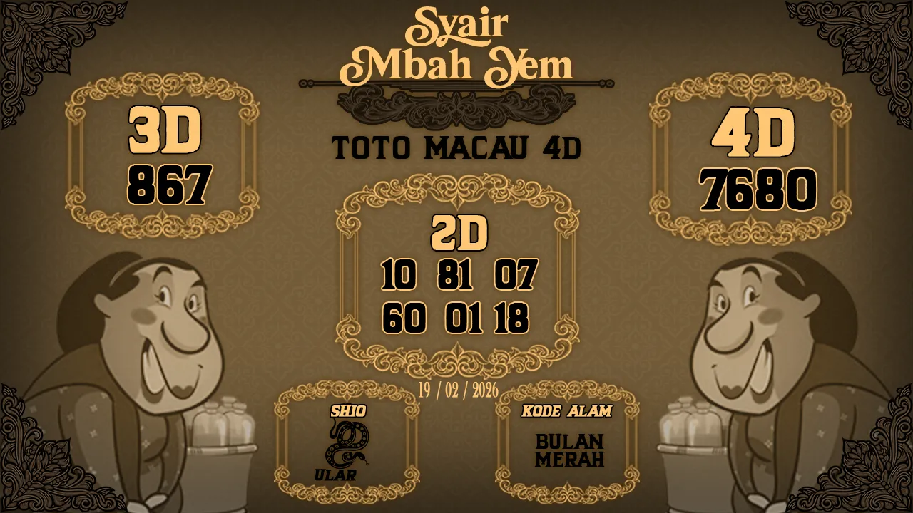 Syair Macau 4D Mbah Yem 19 02 2026
