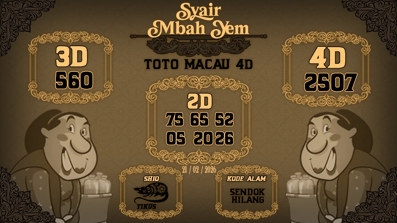 Syair Macau 4D Mbah Yem 21 02 2026
