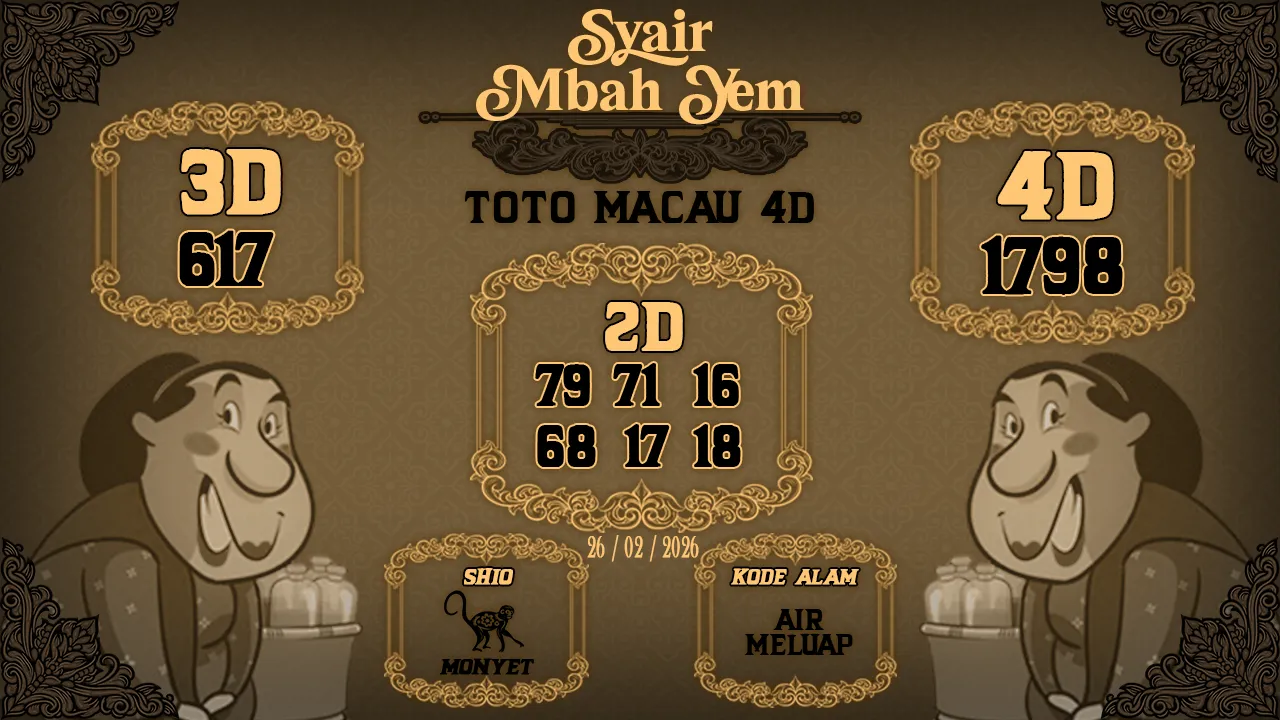 Syair Macau 4D Mbah Yem 26 02 2026