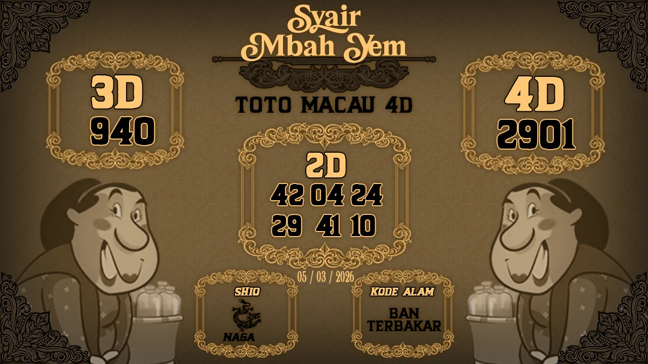 Syair Macau 4D Mbah Yem 05 03 2026