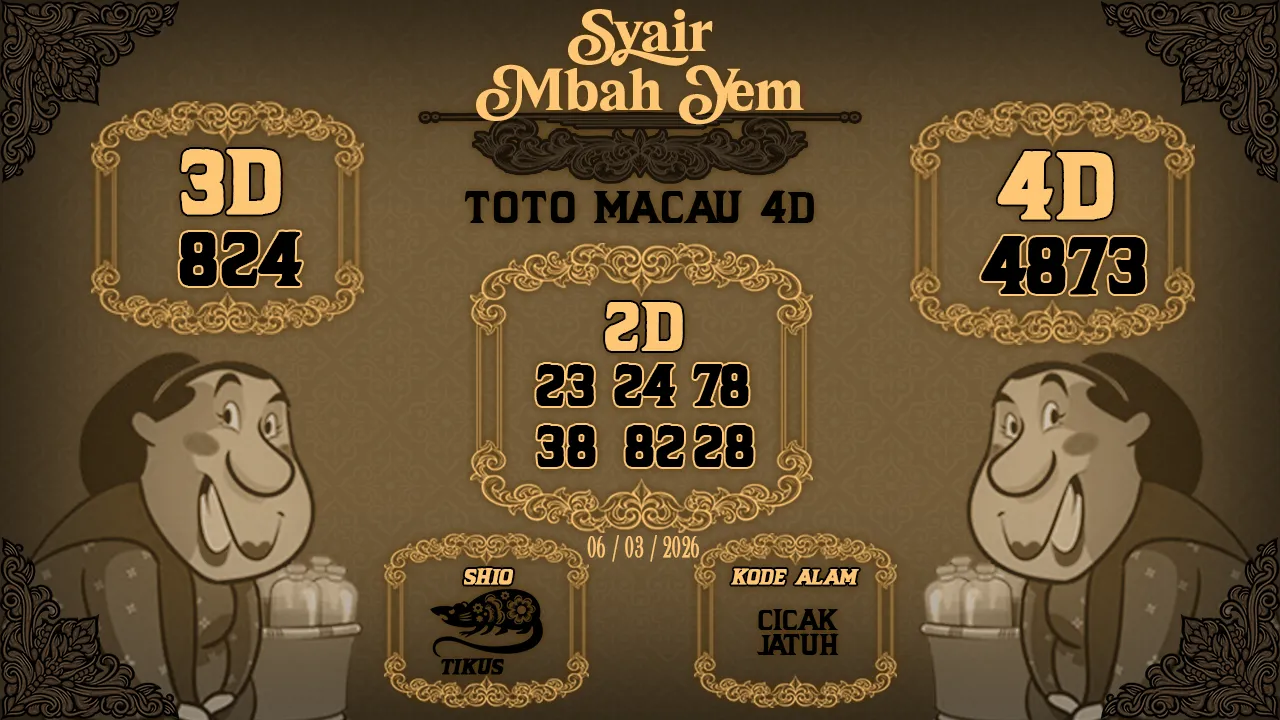 Syair Macau 4D Mbah Yem 06 03 2026