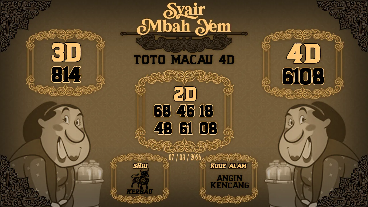 Syair Macau 4D Mbah Yem 07 03 2026