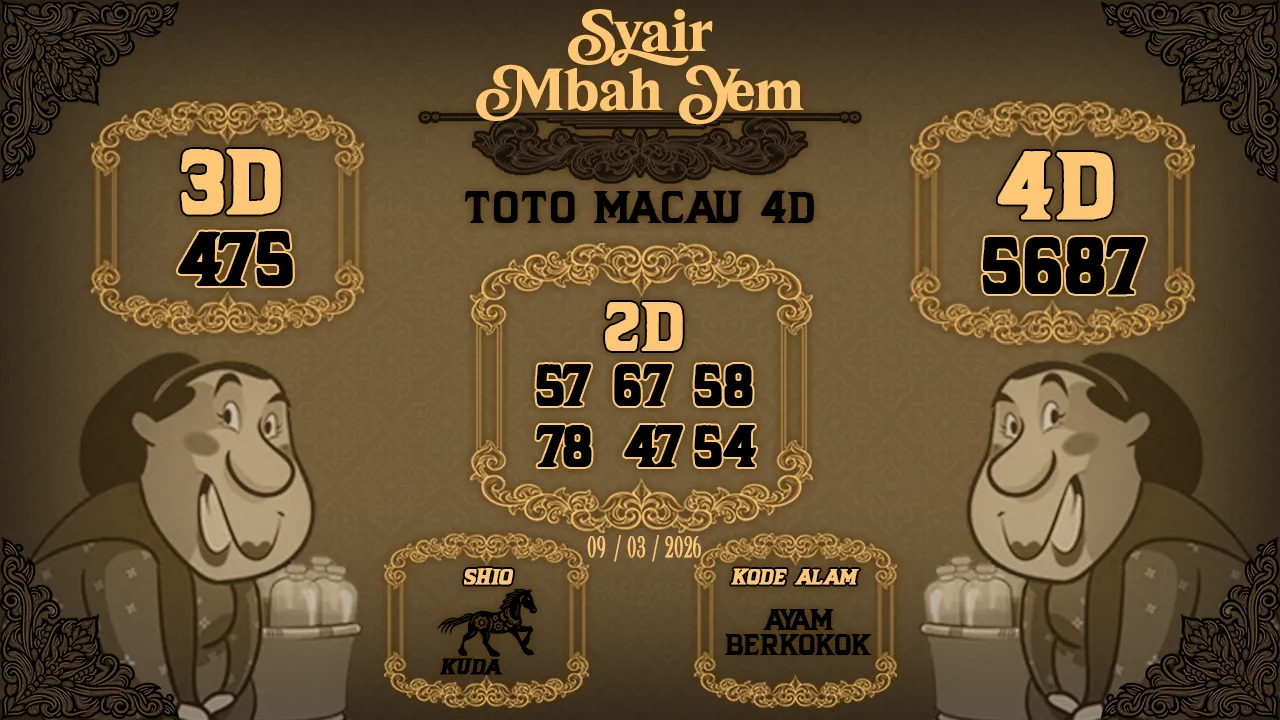 Syair Macau 4D Mbah Yem 09 03 2026