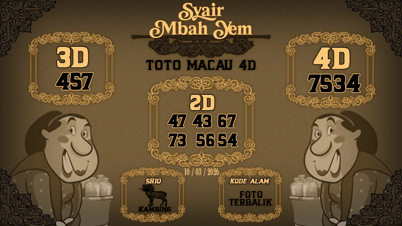 Syair Macau 4D Mbah Yem 10 03 2026