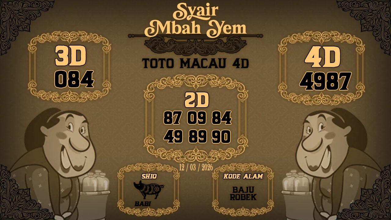 Syair Macau 4D Mbah Yem 12 03 2026