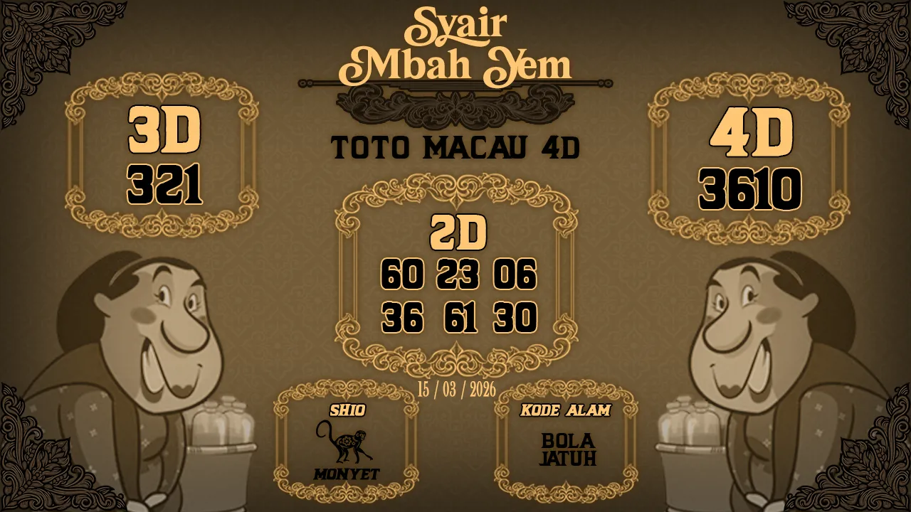 Syair Macau 4D Mbah Yem 15 03 2026