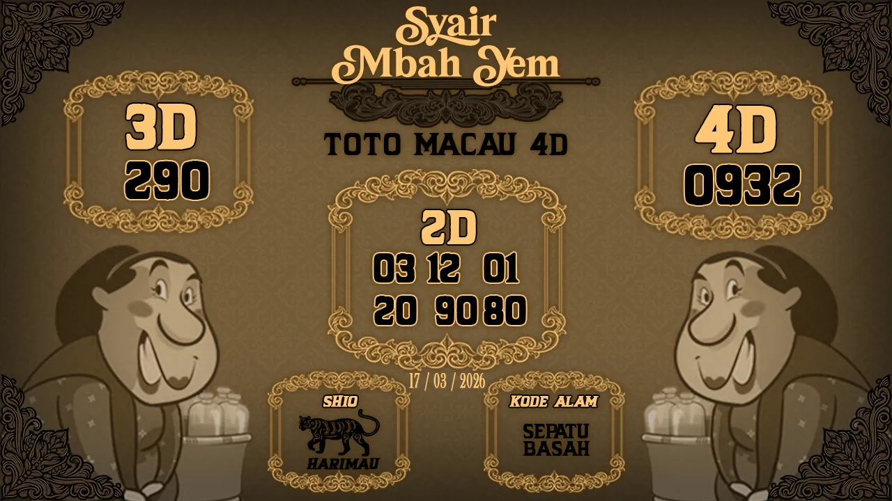 Syair Macau 4D Mbah Yem 17 03 2026