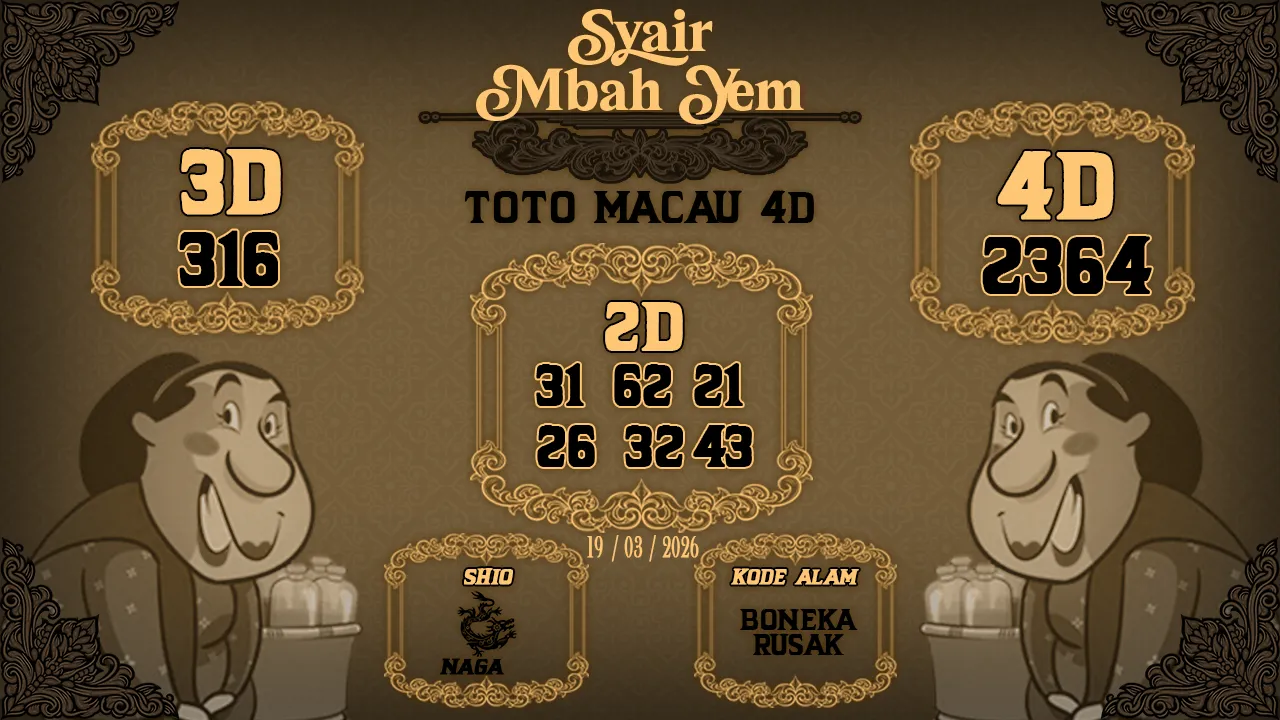 Syair Macau 4D Mbah Yem 19 03 2026