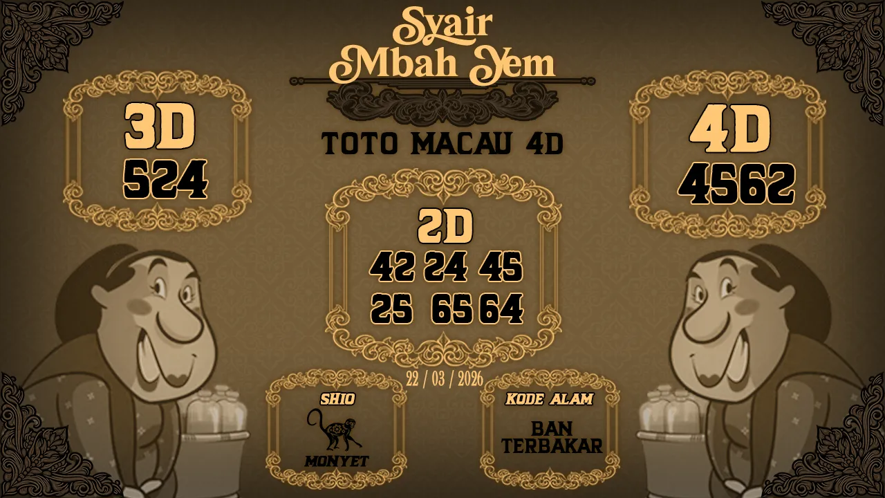 Syair Macau 4D Mbah Yem 22 03 2026