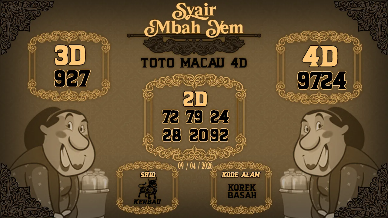 Syair Macau 4D Mbah Yem 09 04 2026