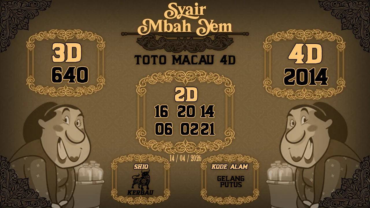 Syair Macau 4D Mbah Yem 14 04 2026