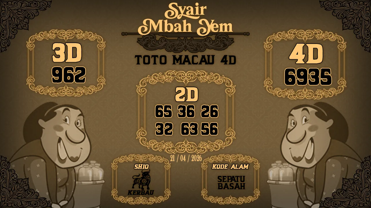 Syair Macau 4D Mbah Yem 21 04 2026