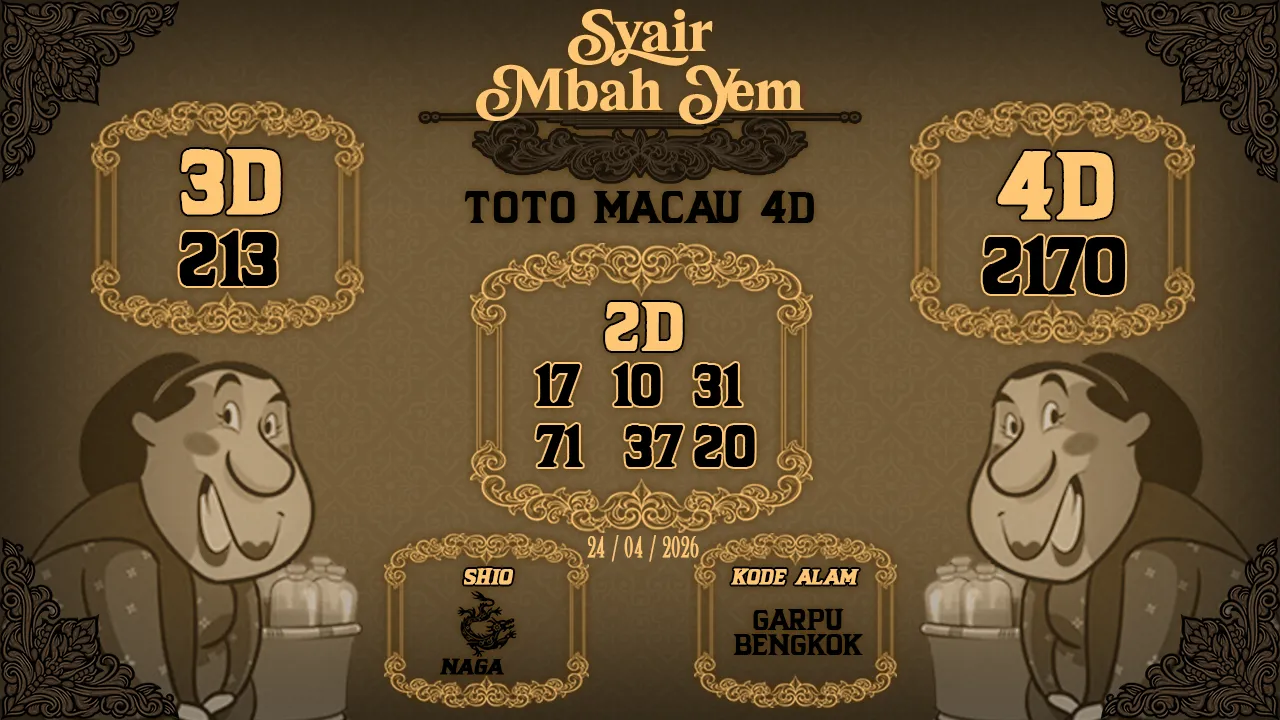 Syair Macau 4D Mbah Yem 24 04 2026