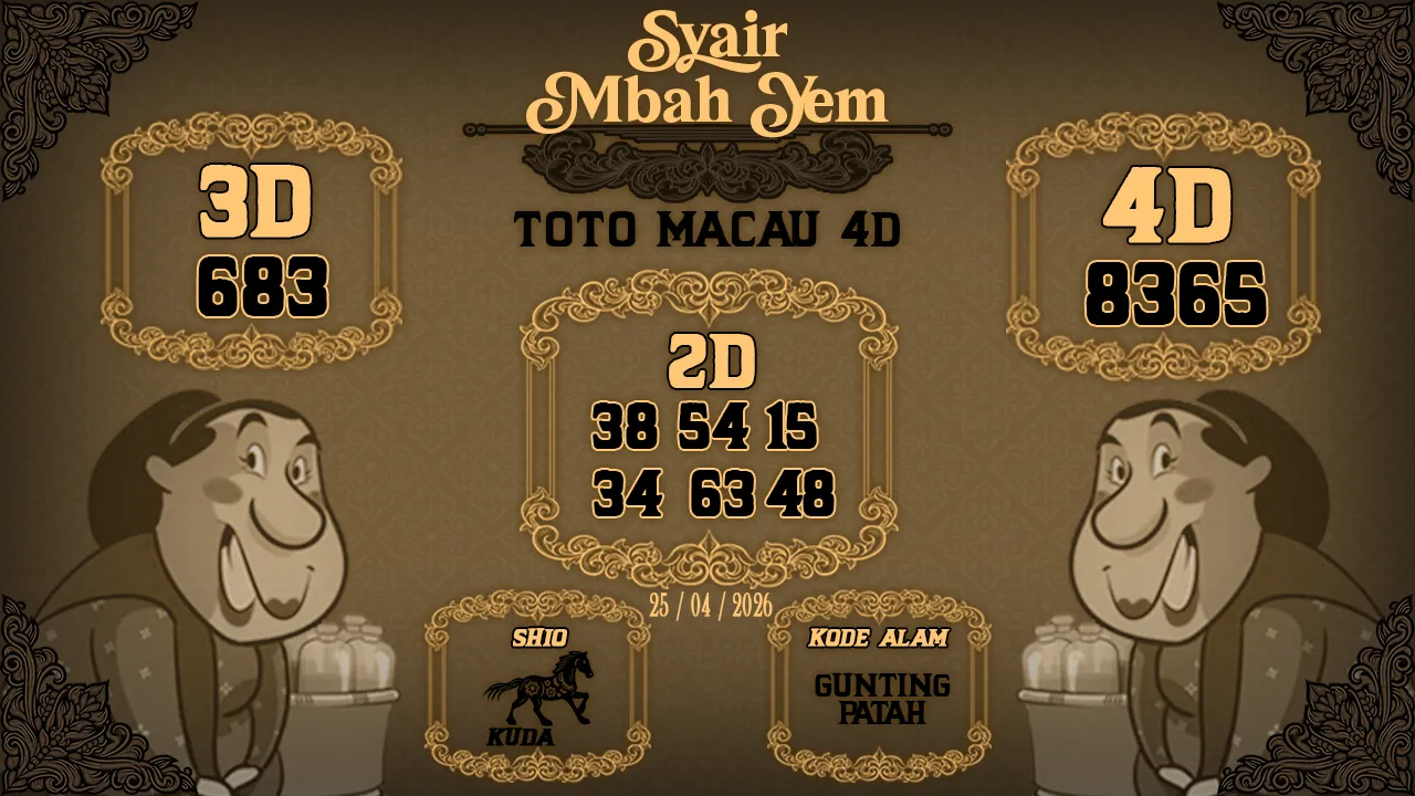 Syair Macau 4D Mbah Yem 25 04 2026