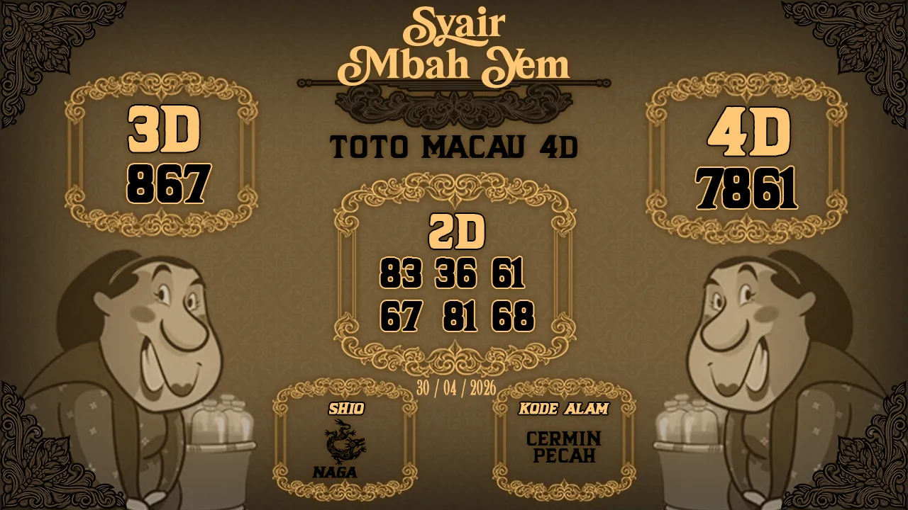 Syair Macau 4D Mbah Yem 30 04 2026