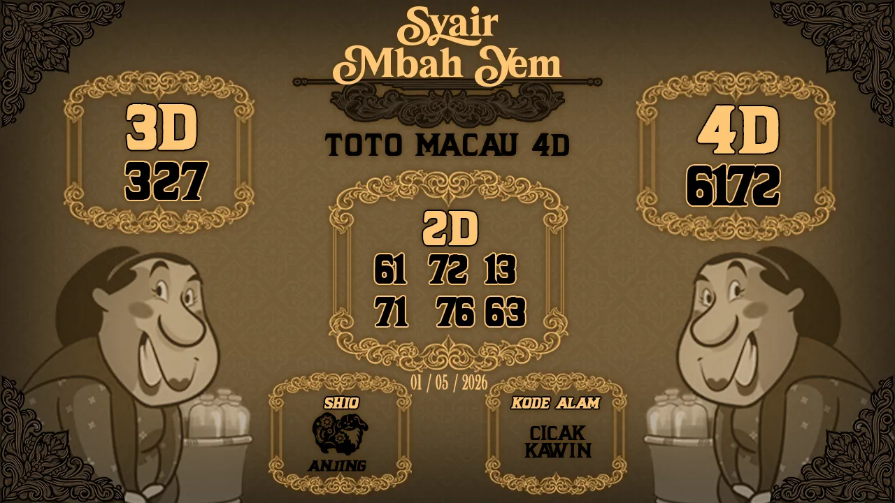 Syair Macau 4D Mbah Yem 01 05 2026