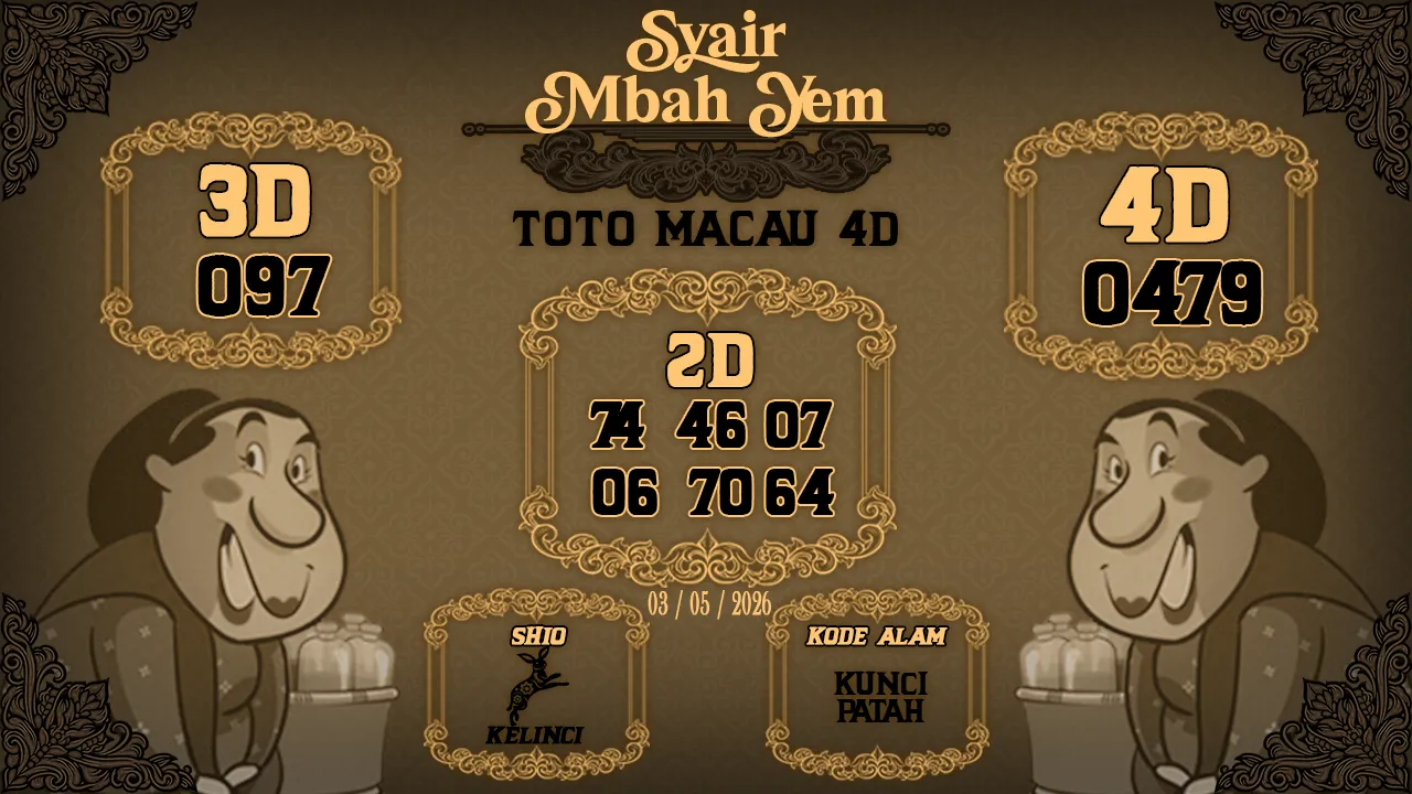 Syair Macau 4D Mbah Yem 03 05 2026
