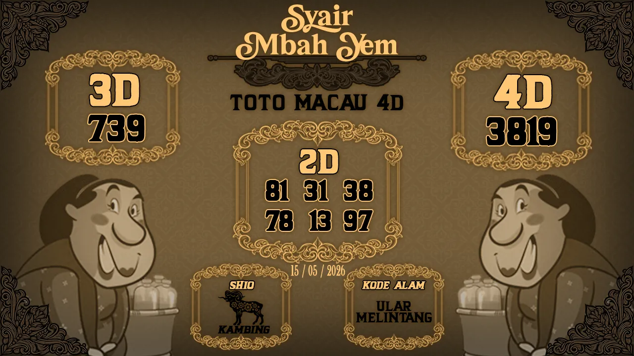 Syair Macau 4D Mbah Yem 15 05 2026