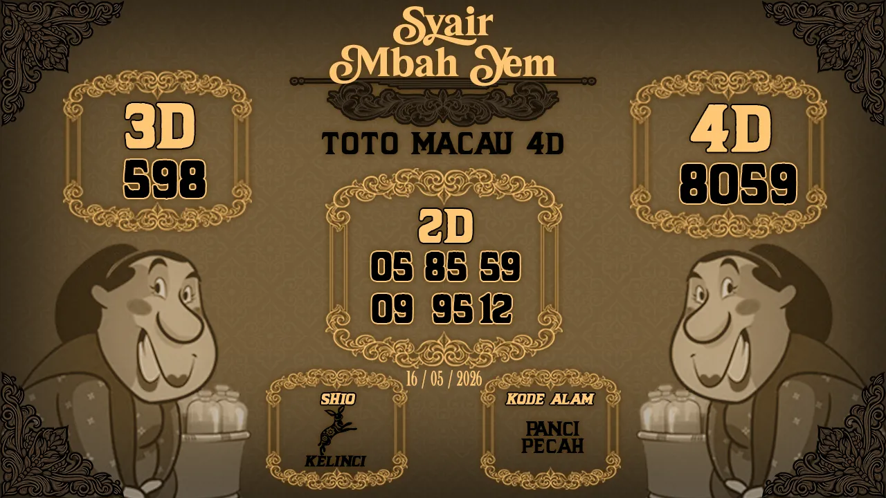 Syair Macau 4D Mbah Yem 16 05 2026