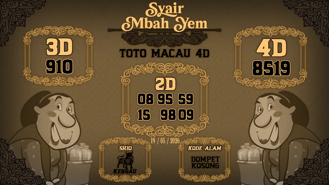 Syair Macau 4D Mbah Yem 19 05 2026
