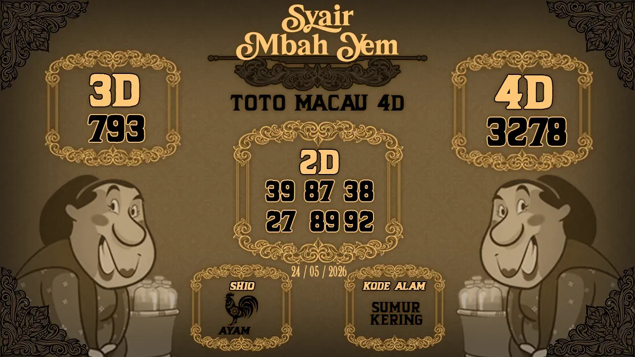 Syair Macau 4D Mbah Yem 24 05 202