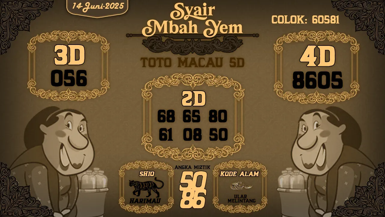 syair Mbah yem Toto Macau 5D