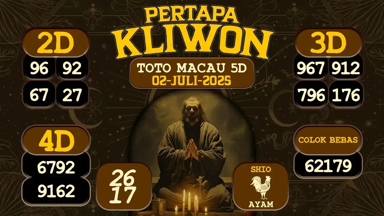 syair Pertapa Kliwon Toto Macau 5D 02 07 2025