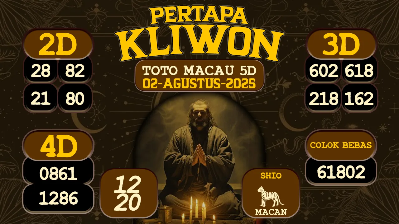 syair Pertapa Kliwon Toto Macau 5D 02 08 2025