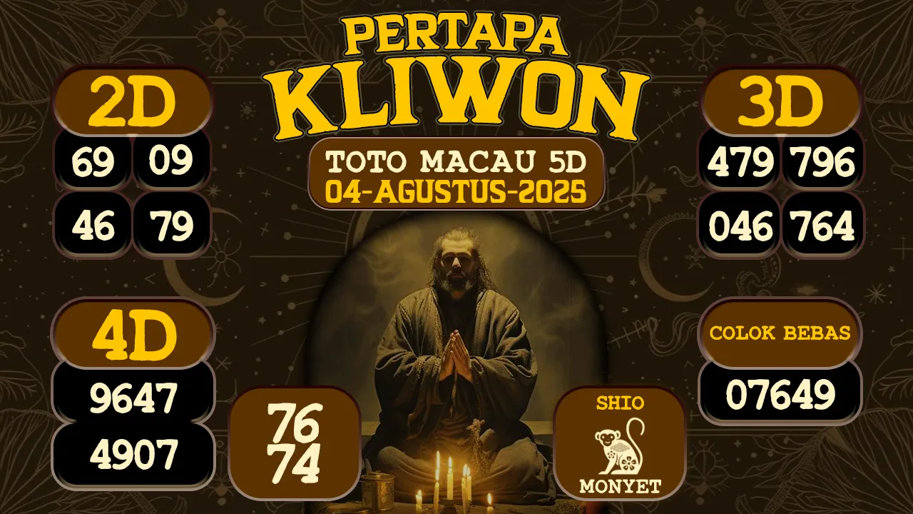 syair Pertapa Kliwon Toto Macau 5D 04 08 2025
