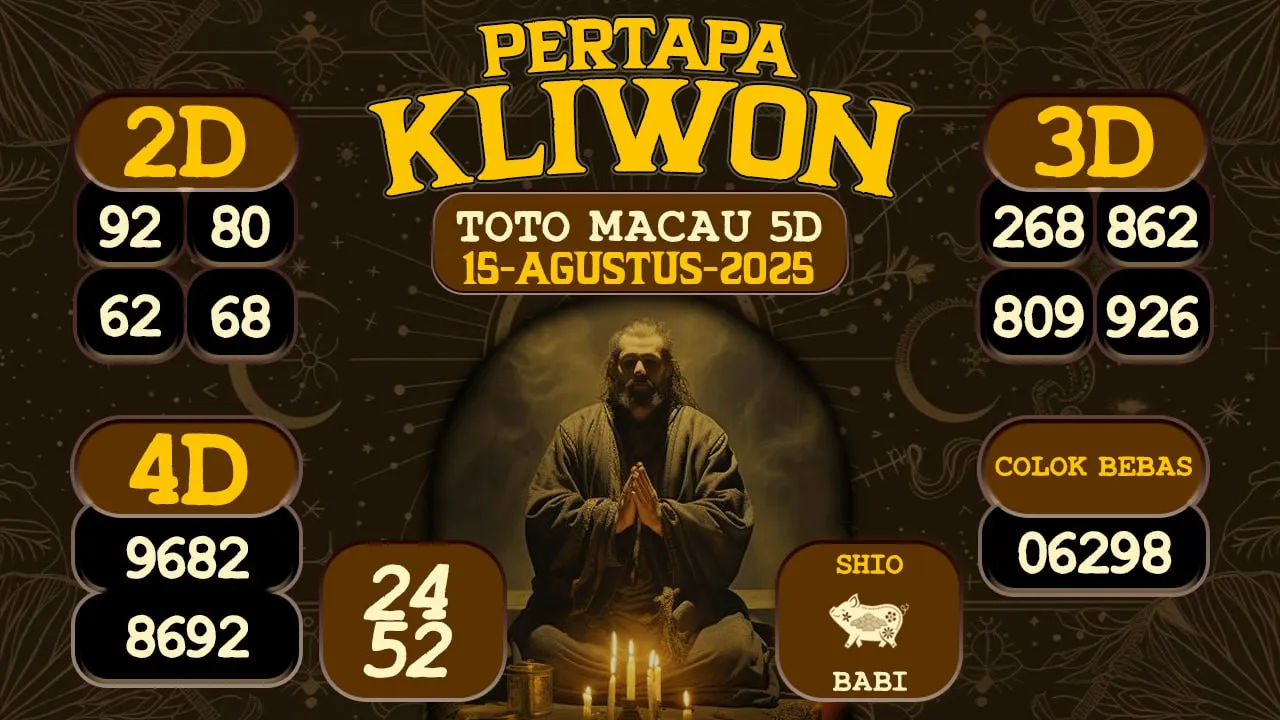 syair Pertapa Kliwon Toto Macau 5D 15 08 2025