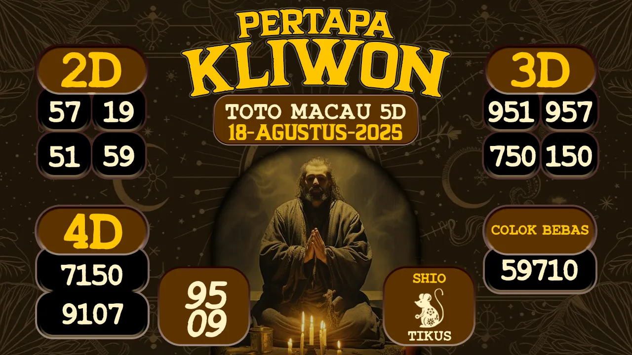 syair Pertapa Kliwon Toto Macau 5D 18 08 2025