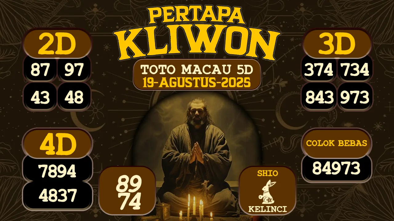 syair Pertapa Kliwon Toto Macau 5D 19 08 2025