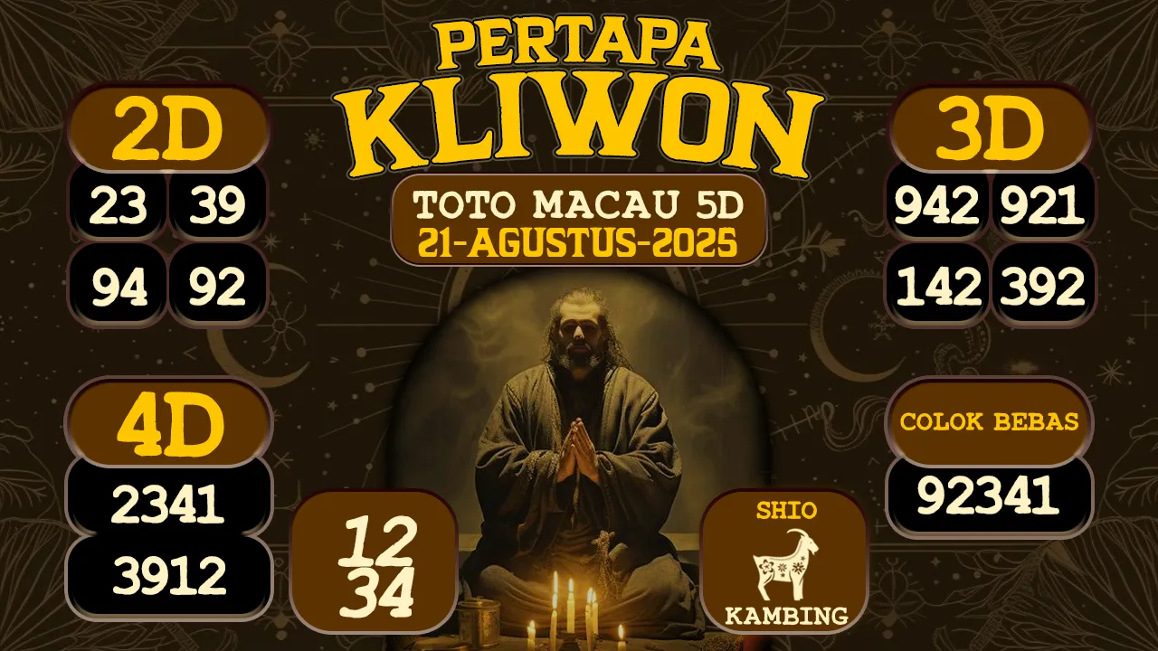 syair Pertapa Kliwon Toto Macau 5D 21 08 2025