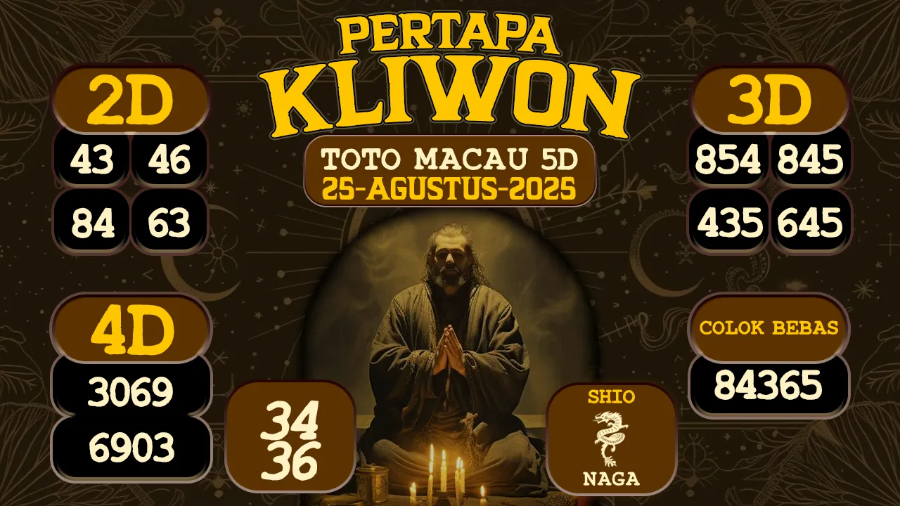 syair Pertapa Kliwon Toto Macau 5D 25 08 2025